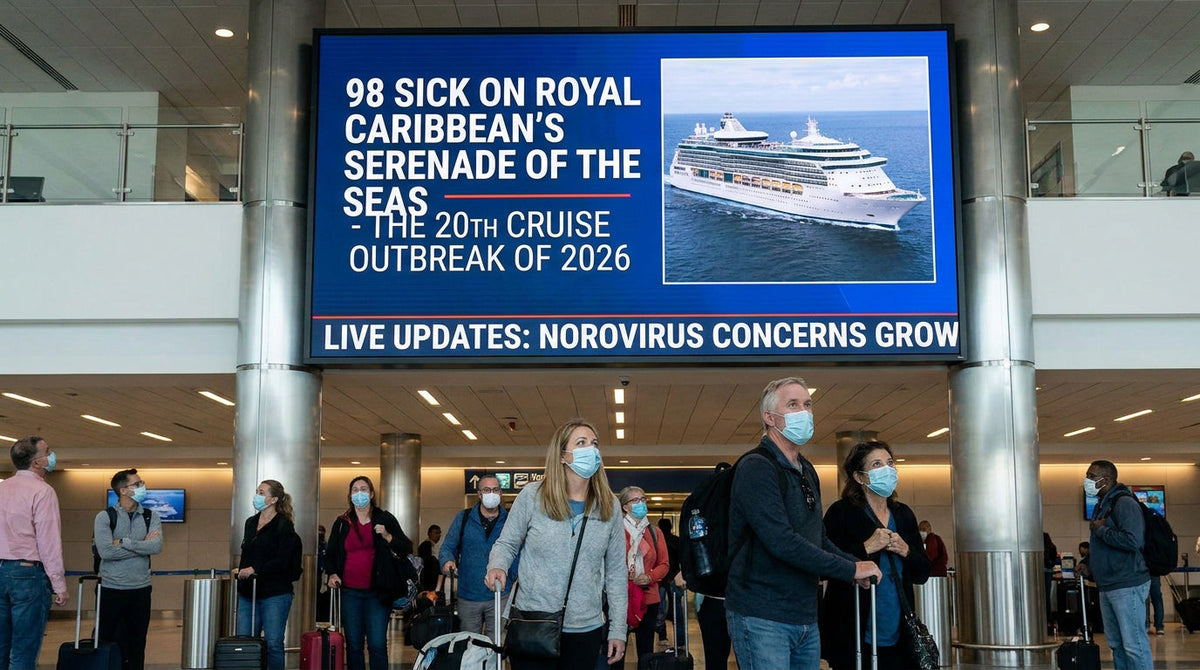 98 Sick on Royal Caribbean's Serenade of the Seas - the 20th Cruise Outbreak of 2026