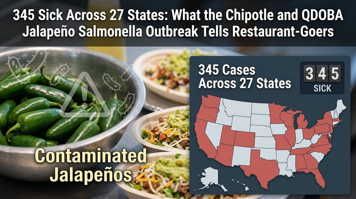 345 Sick Across 27 States: What the Chipotle and QDOBA Jalapeño Salmonella Outbreak Tells Restaurant-Goers
