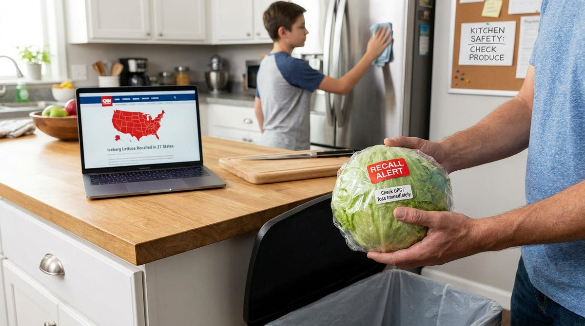Iceberg Lettuce Recalled in 27 States: What to Do in Your Family Kitchen Right Now