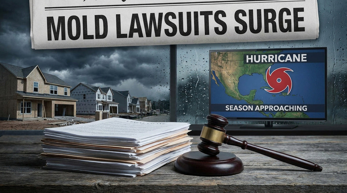 Mold Lawsuits Against Homebuilders Are Exploding - and Hurricane Season Is About to Make It Worse