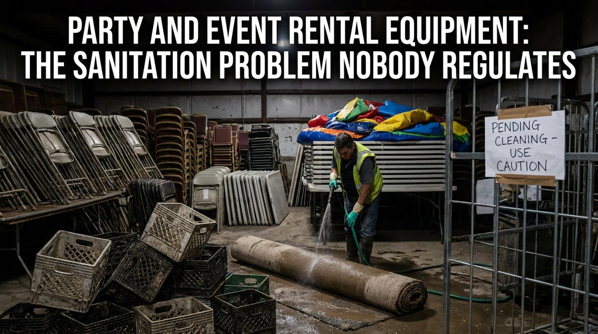 Party and Event Rental Equipment: The Sanitation Problem Nobody Regulates