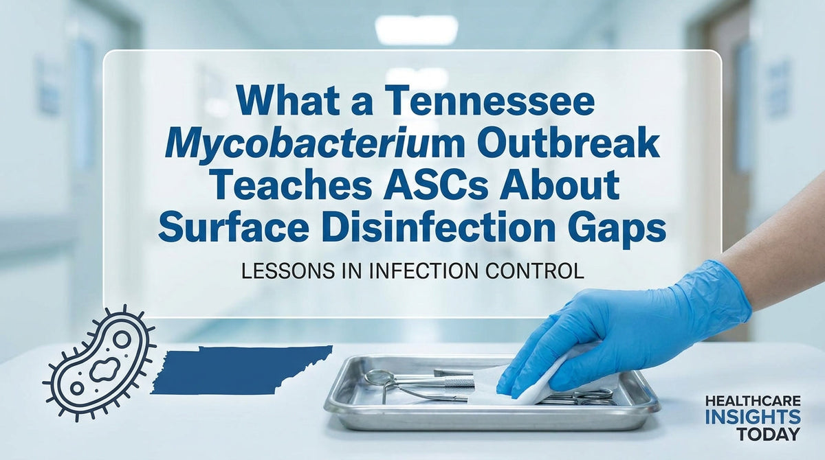 What a Tennessee Mycobacterium Outbreak Teaches ASCs About Surface Disinfection Problems