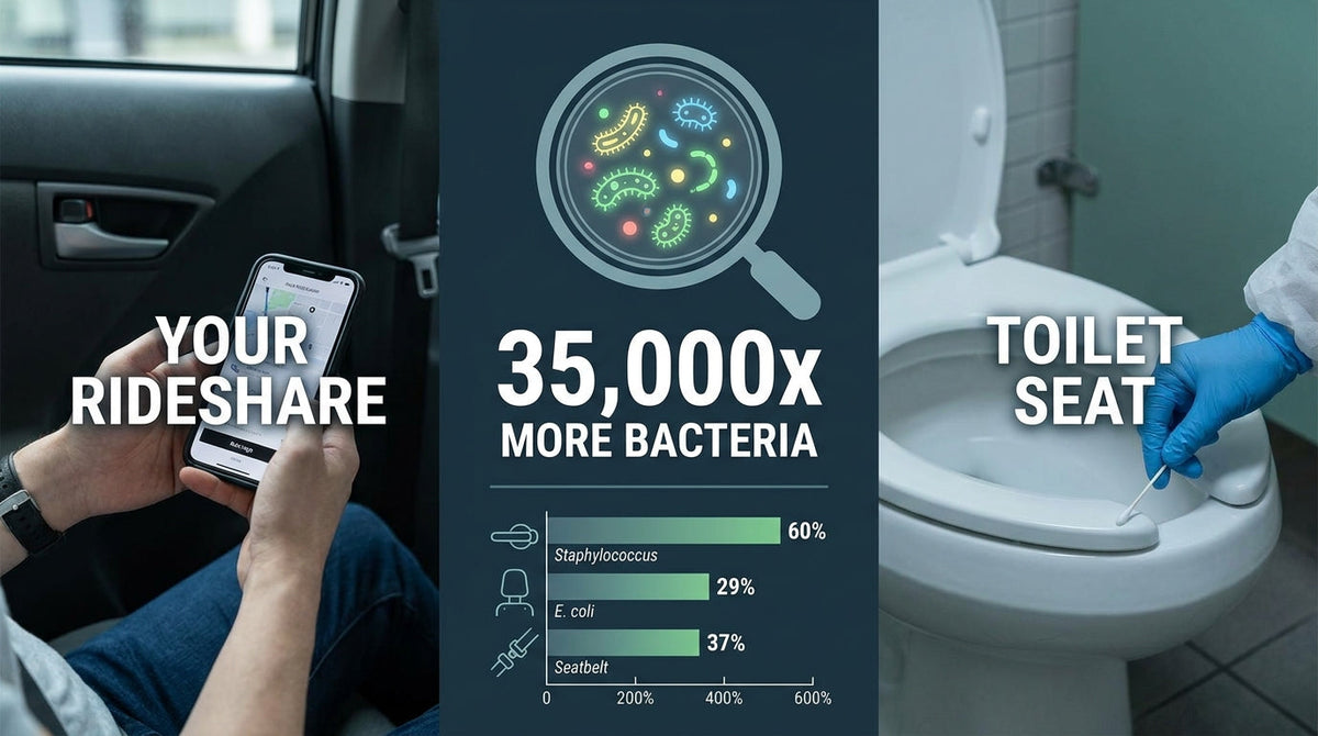 Your Rideshare Has 35,000 Times More Bacteria Than a Toilet Seat - Here's the Actual Breakdown