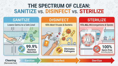 Sanitize vs. Disinfect vs. Sterilize: What's the Difference and Why It Matters
