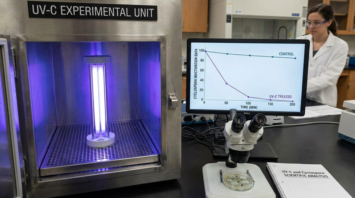 UV-C and Cyclospora: What the Science Actually Shows