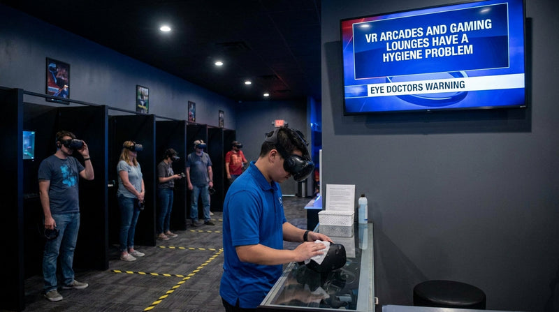 VR Arcades and Gaming Lounges Have a Hygiene Problem Eye Doctors Are Already Talking About