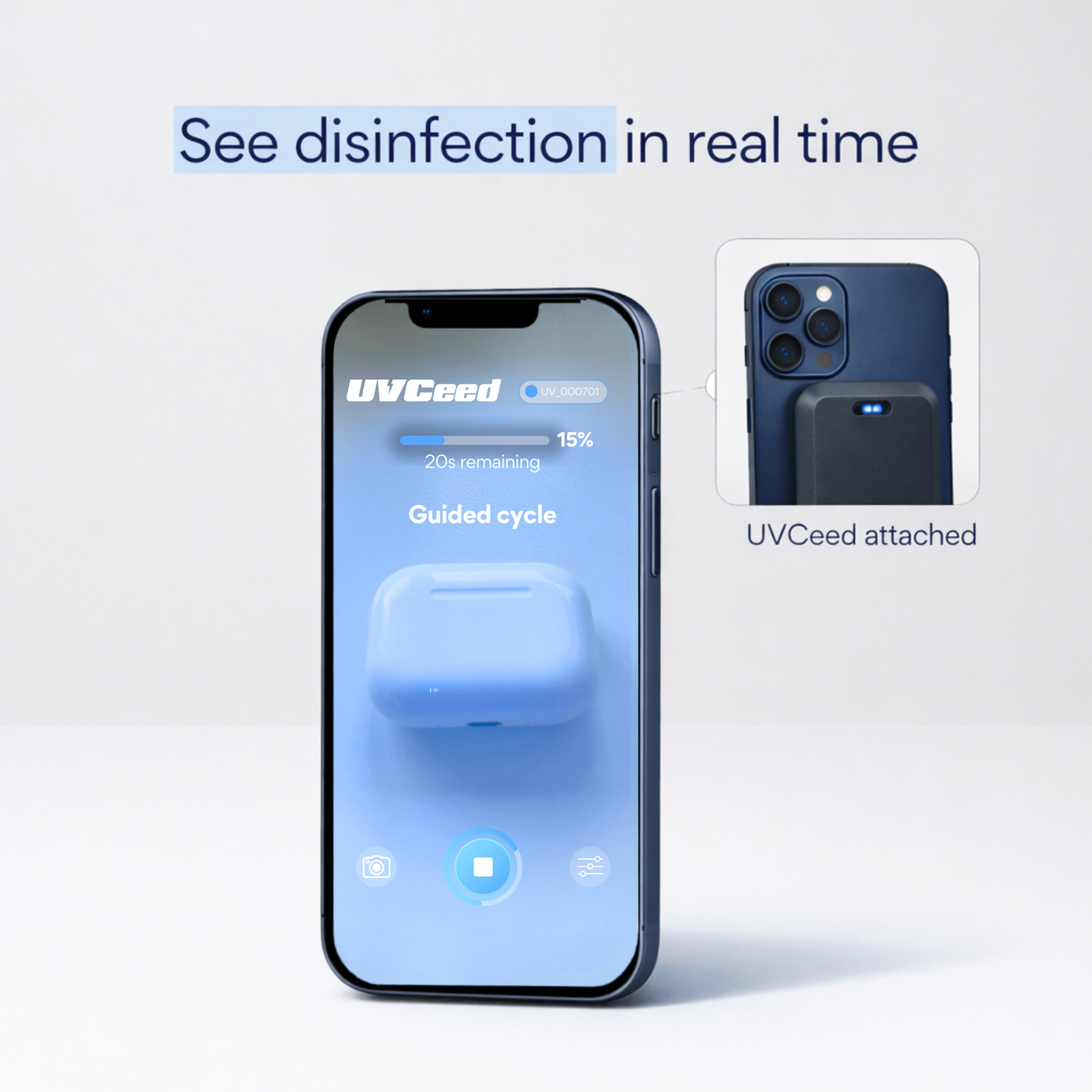 Smart UVC Disinfection Device & Universal Fit Lid Adapter & Bag Adapter Bundle - Image 4