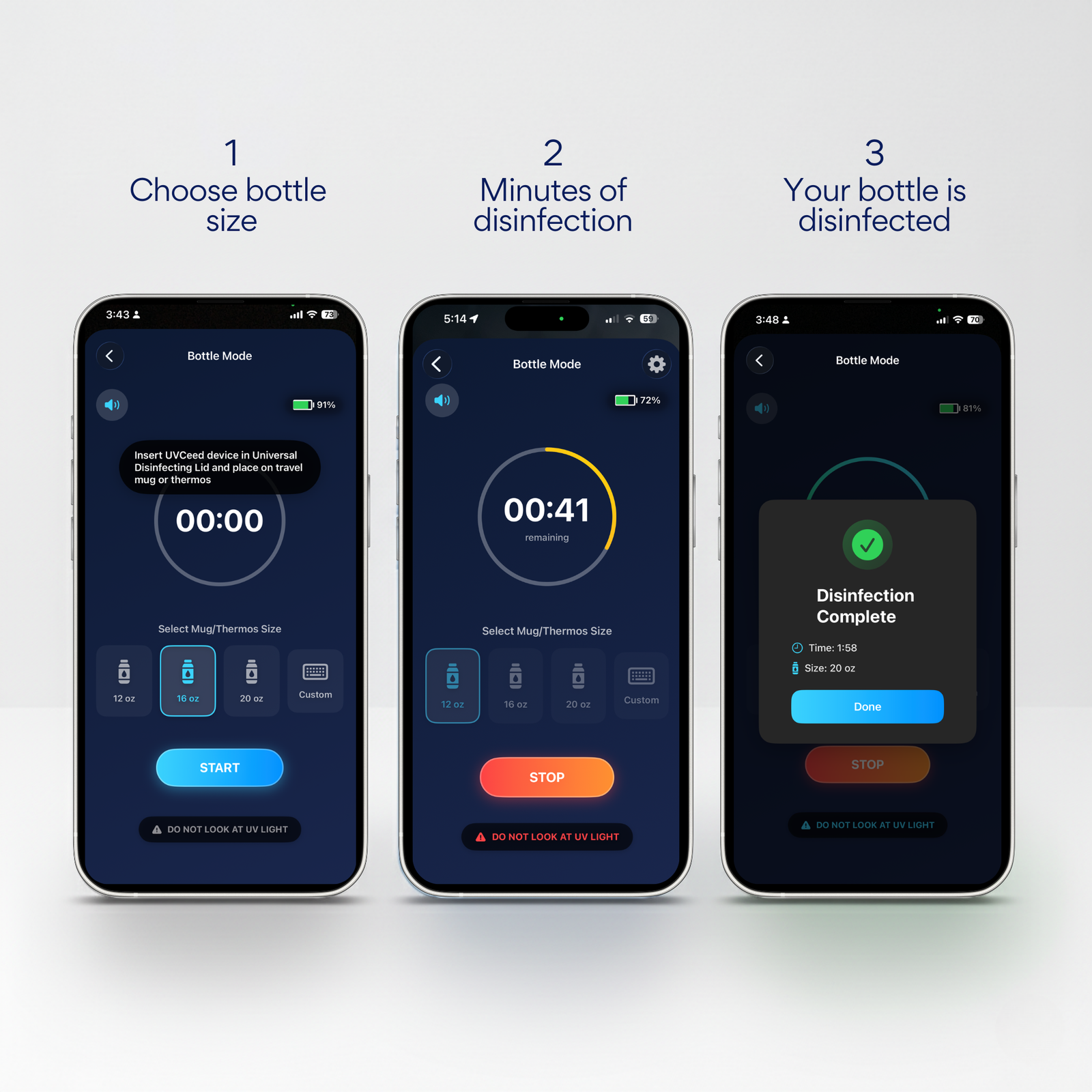 UVCeed UV-C Lid Adapter for Tumblers & Travel Mugs - Works with UVCeed Device - Lid Only - Image 5