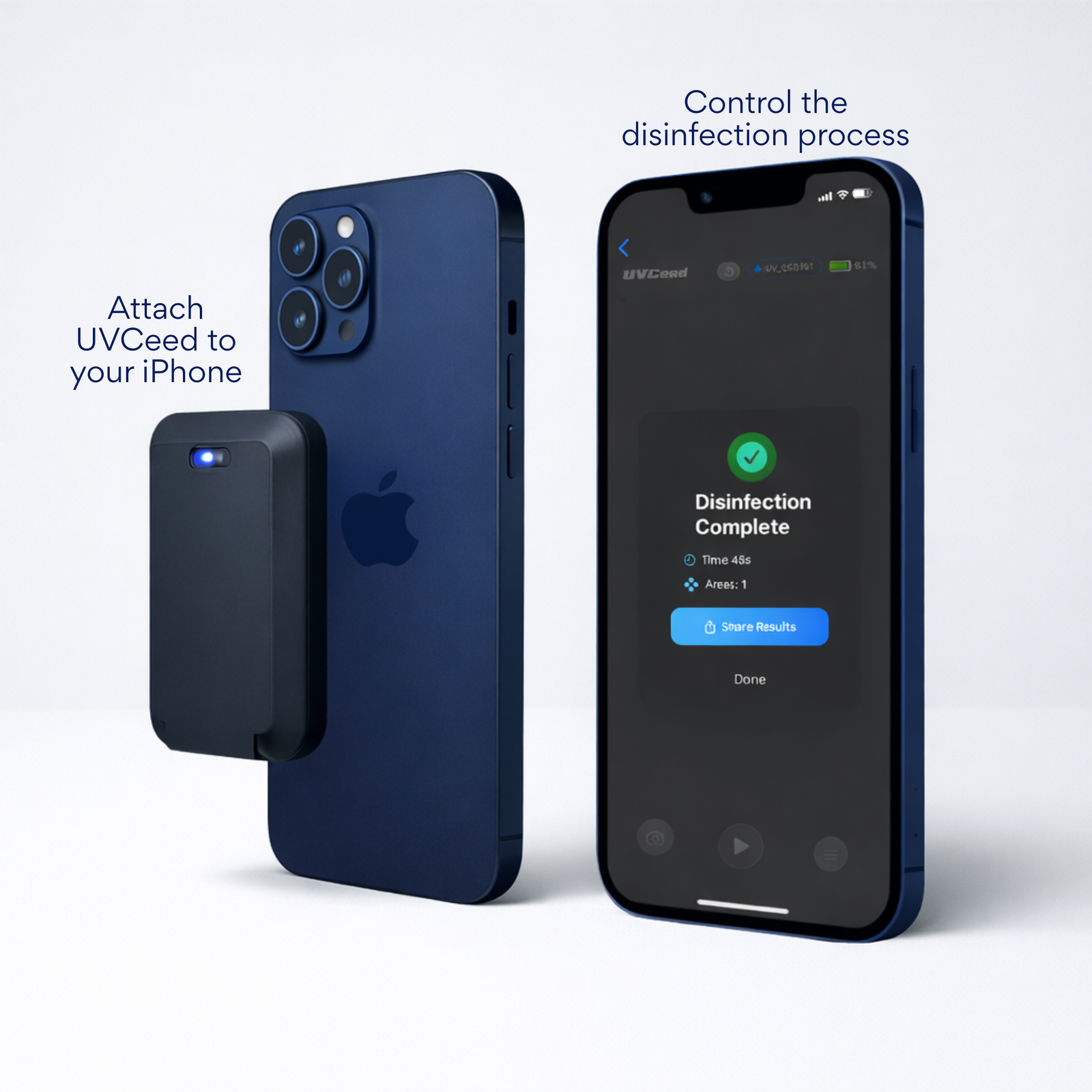 Smart UVC Disinfection Device & Universal Fit Lid Adapter & Bag Adapter Bundle - Image 3